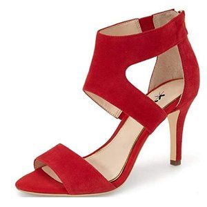 XYD Open Toe Strappy Low Block Heel Sandal Pumps